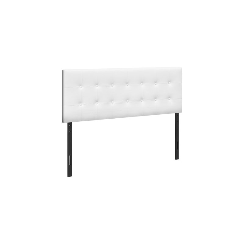 Devinna Bed, Headboard Only, Bedroom, Upholstered, Pu Leather Look, Transitional, White, Queen