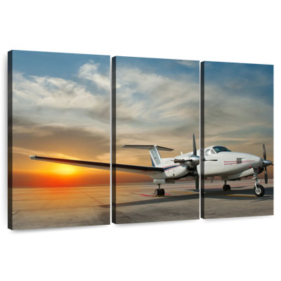 Mehar Parked Propeller Airplane