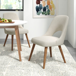 Beane Upholstered Wood Leg Dining Side Chair