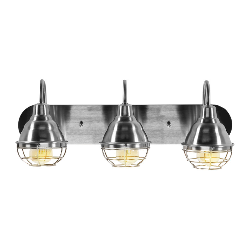 Bromberg 3 - Light Dimmable Vanity Light, Brushed Nickel, Gray