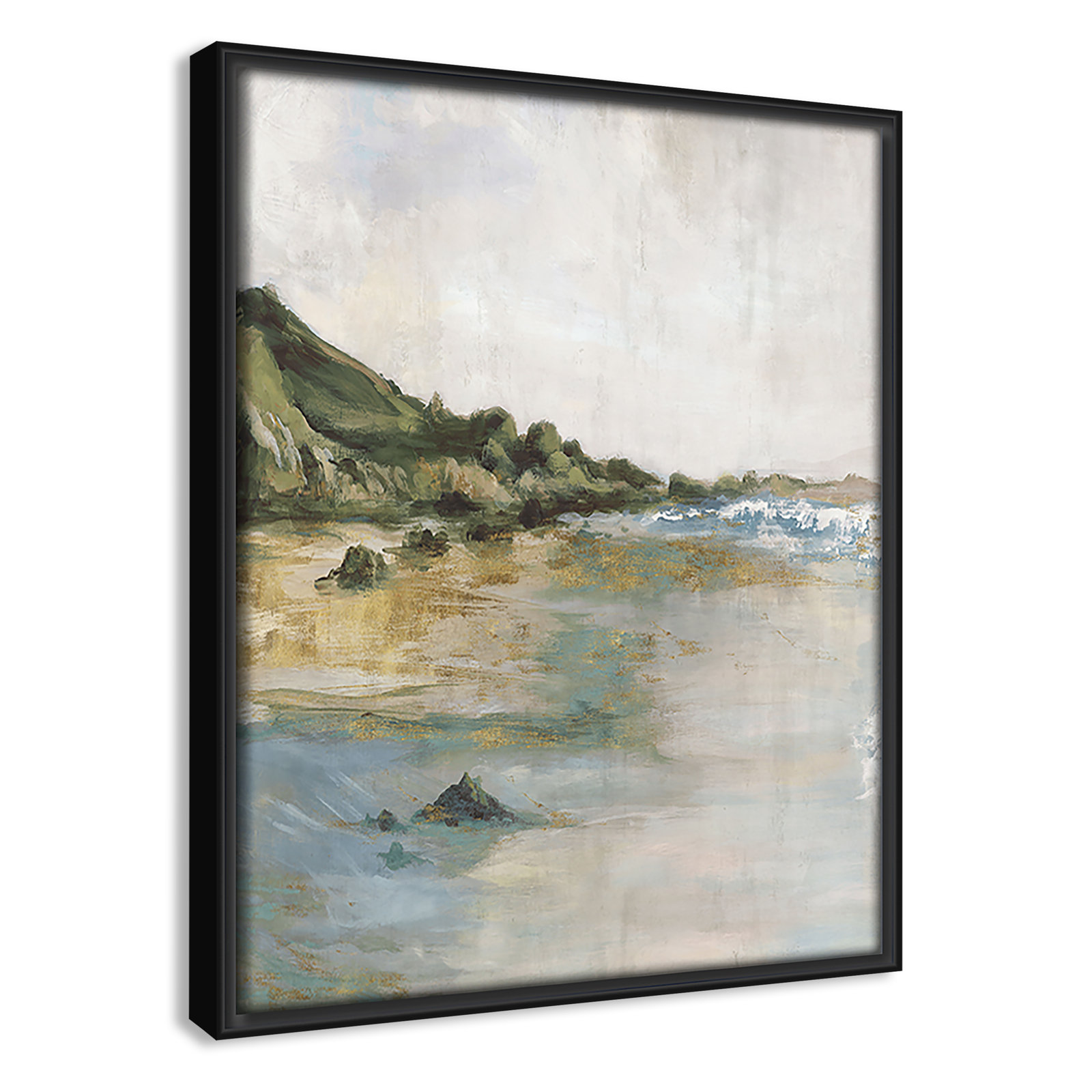 Cordoba "Tide's Edge" Print, 11.5" H x 9.5" W, Black