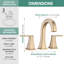 Widespread Bathroom Sink Faucet With Pop-up Drain-102360895