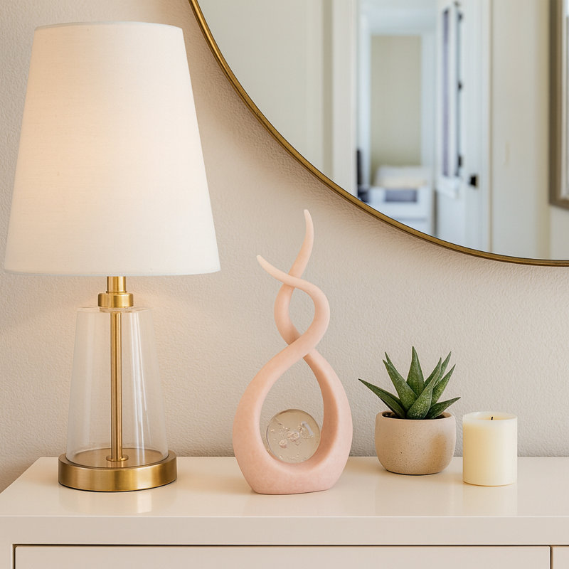 Décoration Swirl Design, Rose