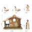 Light-Up Christmas Nativity Scene Set - Handmade Resin Tabletop Decor