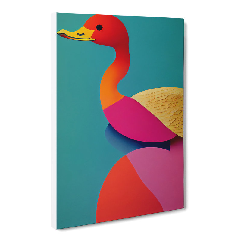 Wapella Duck Avant Garde - Wrapped Canvas, 50cm H x 35cm W x 3cm D