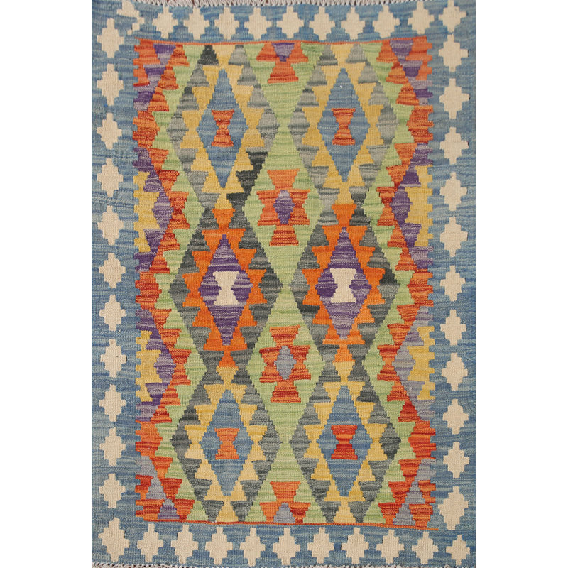 South Western Kilim Oriental Accent Rug 3x4