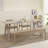 Gray Rectangular Solid Wood Dining Table-270338105