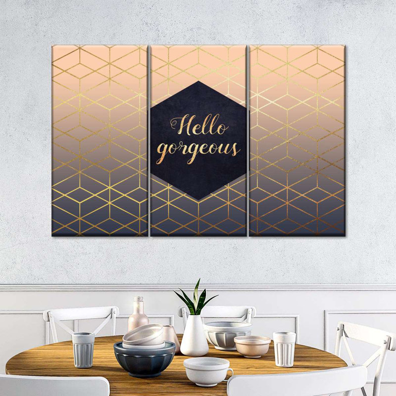 Ensemble de 3 pièces Hello Gorgeous, H 24 po x l 38 po x P 1,25 po