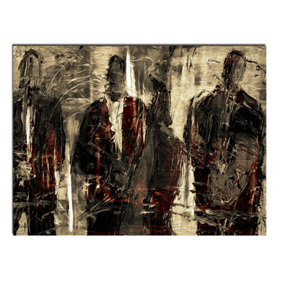 « musical trio », impression sur toile tendue encadrée