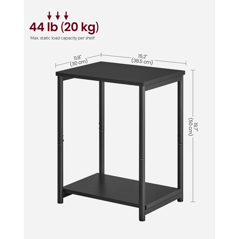 Alino End Table, Black