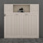 Lit escamotable double avec armoires de rangement