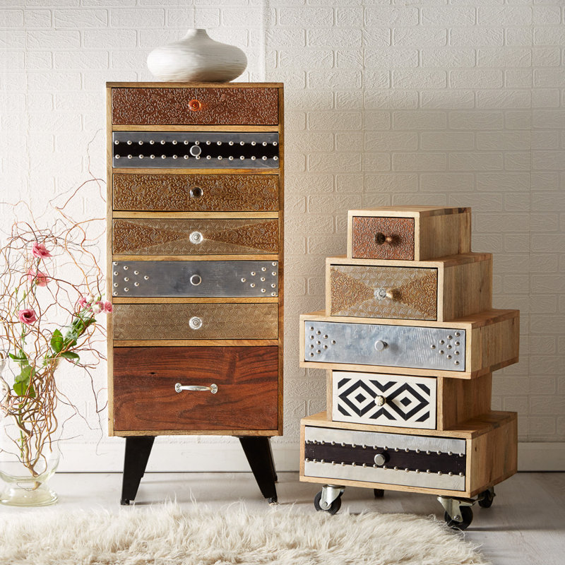 Pettingell 50cm W 7 - Drawer Chest of Drawers
