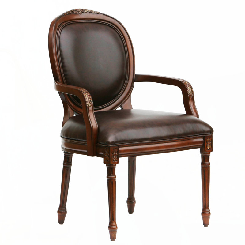 Chaise en cuir Benard