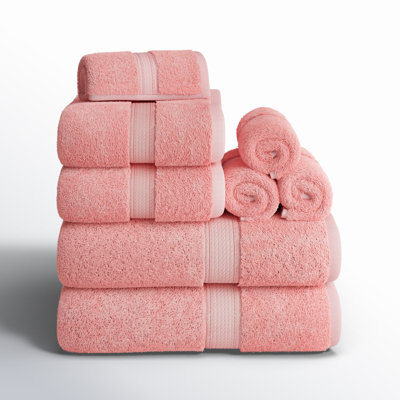 Renata 8 Piece 800 GSM Certified Egyptian Cotton Towel Set 