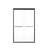 Semi-Frameless Double Sliding Shower Door, Bypass Shower Door, 1/4" (6Mm) Thick Tempered Glass Door