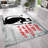 Floral Symphony Non Woven Soft Type Printed Rug with Vibrant Blossom Design for Elegant Home Decor-125782410