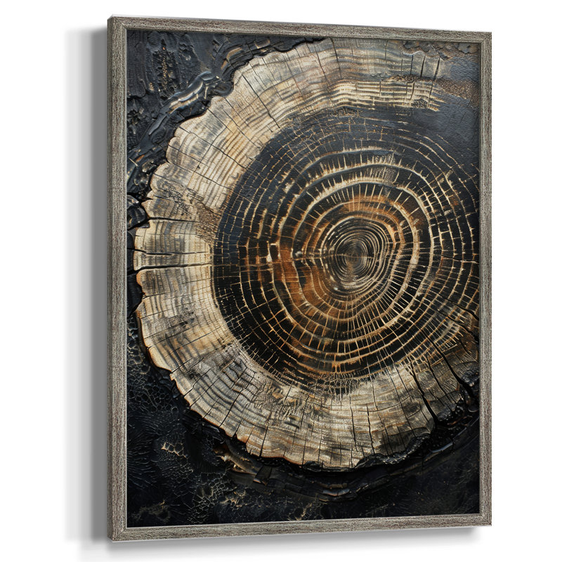 ABSTRACT Series CLX, reproduction encadrée - bois massif, H 15 po x l 12 po