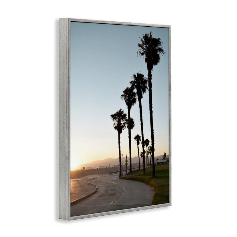  «Clear Day Palm Trees», art de la giclée encadrée par Natalie Carpentieri, Estampe numérique Farmhouse, H 30 po x l 20 po