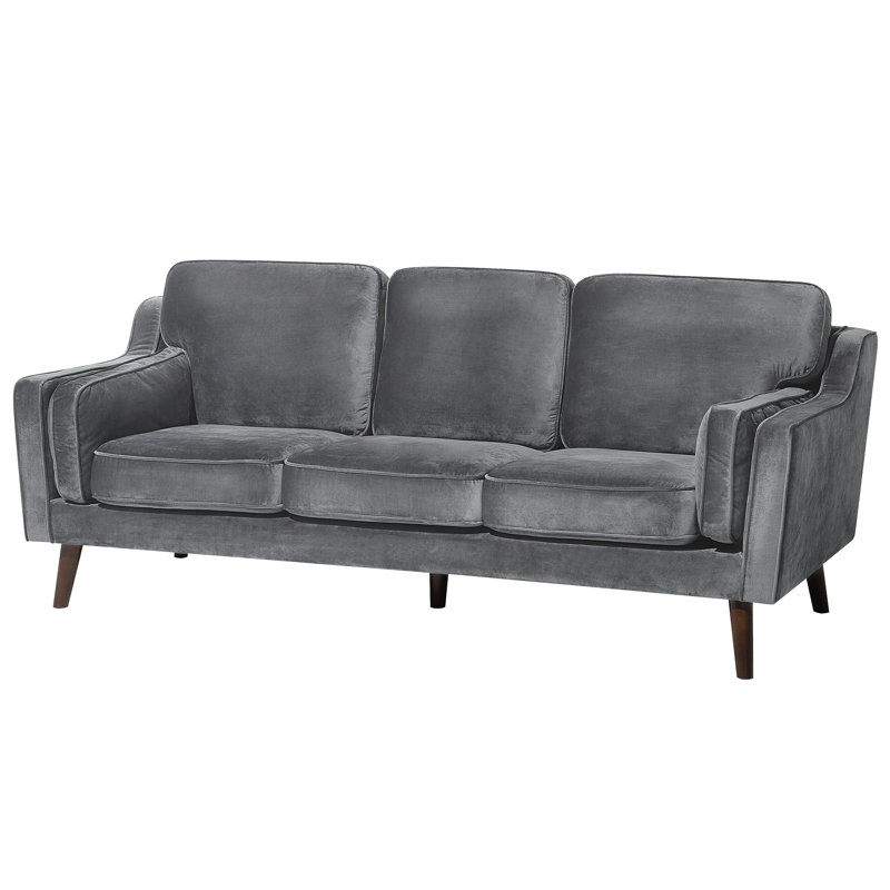 Forsyth 3 Seater Velvet Sofa, Grey