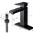 1 Hole Bathroom Sink Faucet, Stainless Steel, Matte Black, With And Drain Assembly For Renovation Project 3-125221934