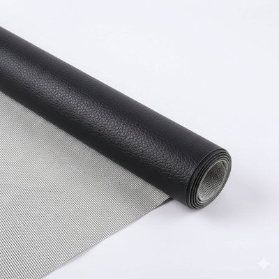 Soft Waterproof Synthetic Fabric Material, Marine Vinyl Faux Leather Sheets,Durable,Replacement Renovate for Upholstery Muscle Car,Furniture, Sofa (54inch x 30inch, Black)