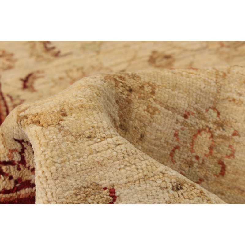 Bertan One-of-a-Kind 2'4" X 6'8" New Age Runner Wool Area Rug in Cream