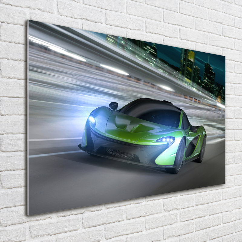 Racer - No Frame Print on Glass