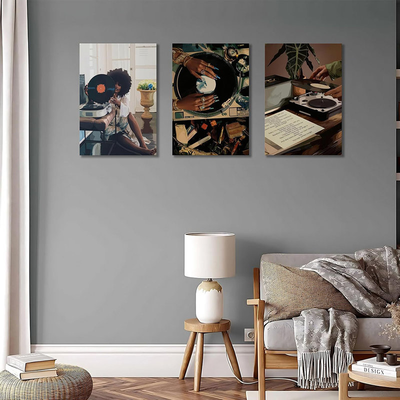 3 Piece Wrapped Canvas Print, 40cm H x 30cm W