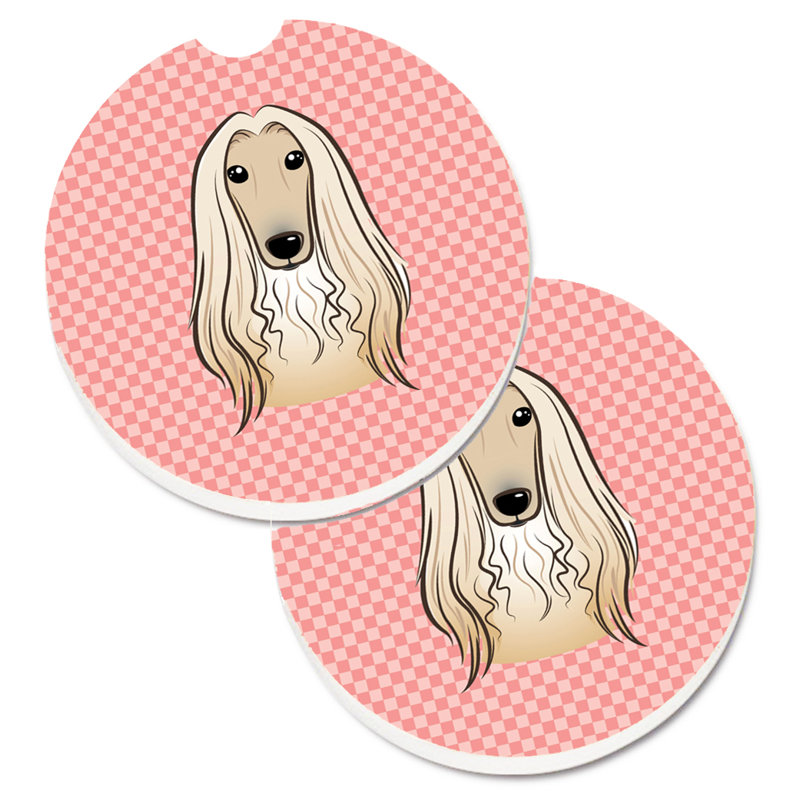 Sous-verre Retriever, Rose, Lévrier afghan