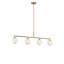 Lustre linéaire à quatre lumières Nube-125544856-125544857