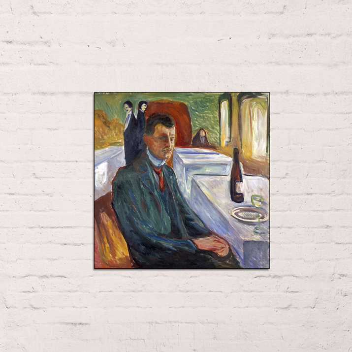 Edvard Munch - Wrapped Canvas Painting, 70cm H x 70cm W x 1.8cm D