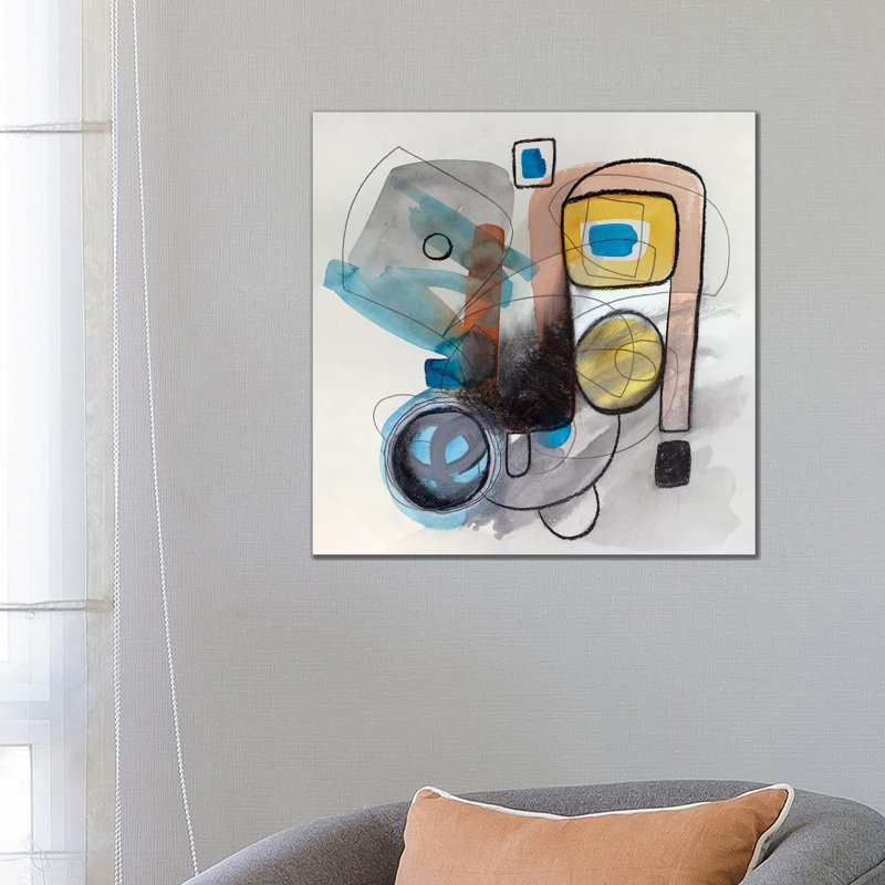 Modernist Study XVII 1 Piece Painting on Canvas, 66.04 cm H x 66.04 cm W x 1.91 cm D, Wrapped Canvas