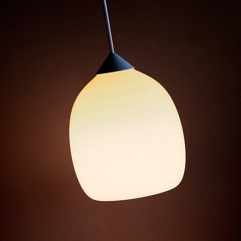 Gulp Pendant Light, 12.5'' H x 6.97'' W x 6.97'' D, Carbon, Black