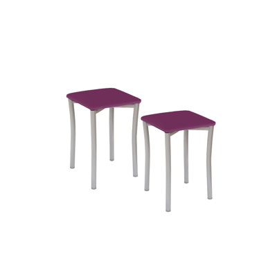 Eneli Upholstered Counter Stool with Metal Frame