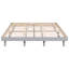 Structure de lit moderne de style moderne gris - stable et élégante avec plateforme flottante grand format
