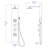51.1'' Shower Panel with Adjustable Shower Head-36904172