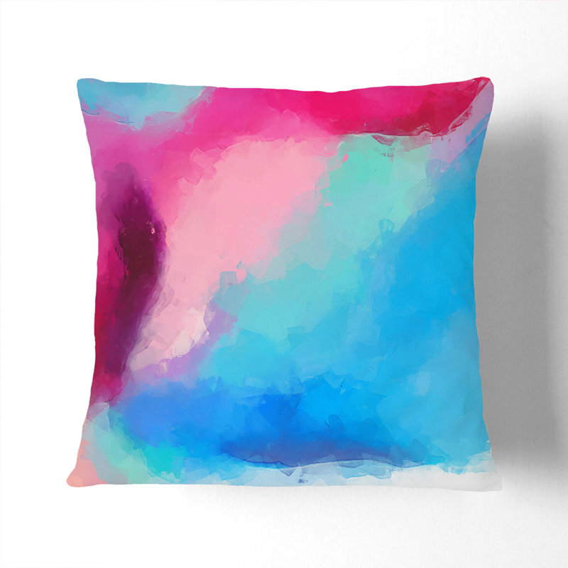 Abstract Square Cushion, 40cm H x 40cm W x 15cm D, Stone