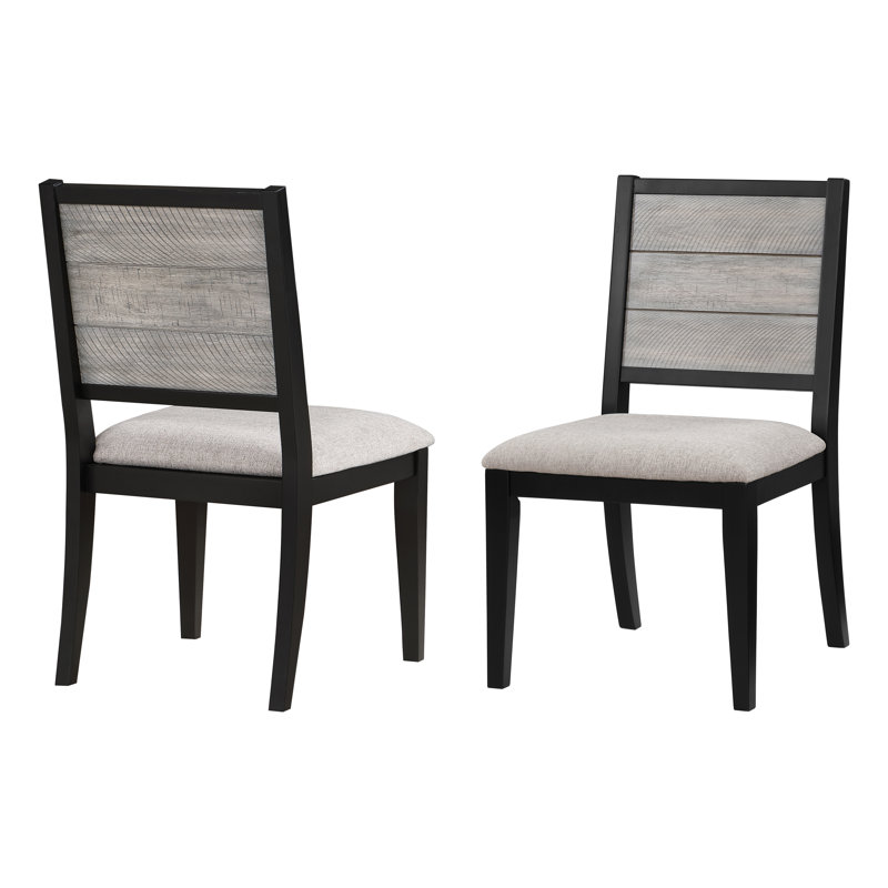Chaise d'appoint Nayib en gris et noir