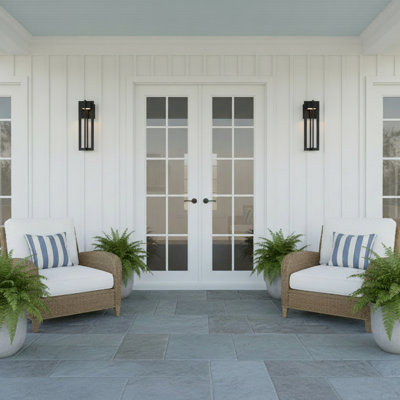 Black Integrated LED Outdoor Wall Sconce