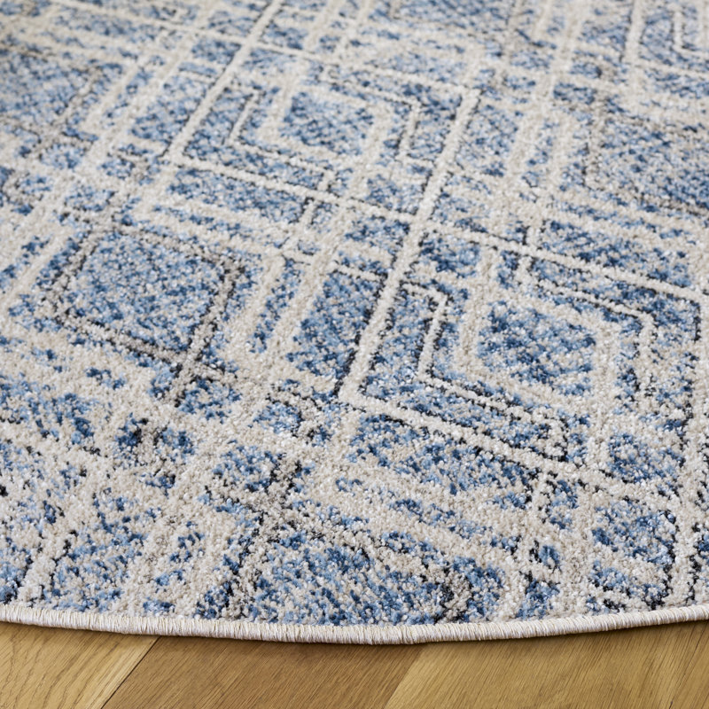 Grove 680 Performance Geometric Shapes Rug, Round 6'7"