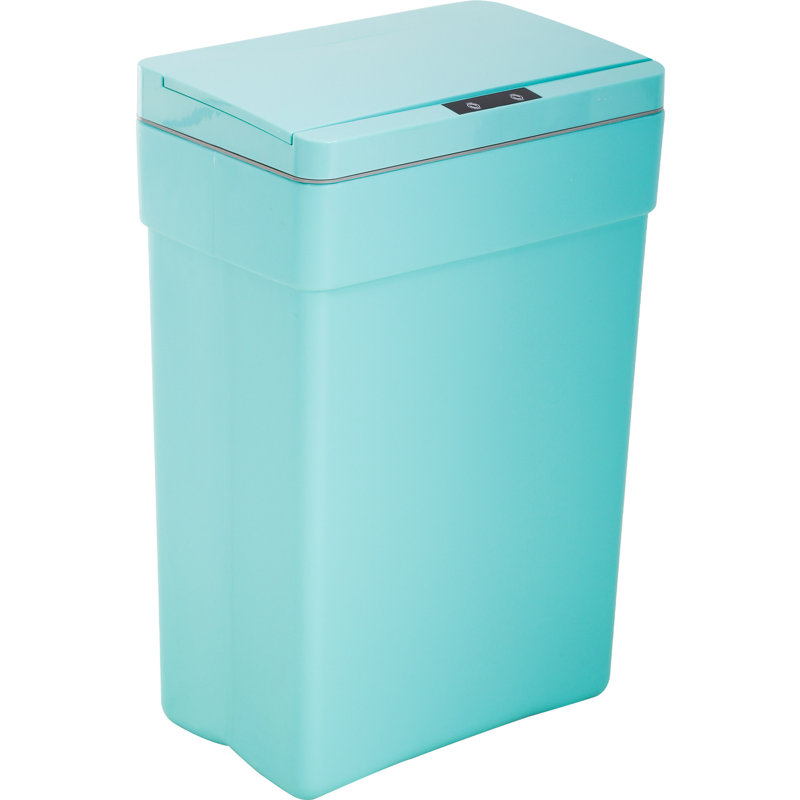 Poubelle en plastique 13 gallons, Bleu