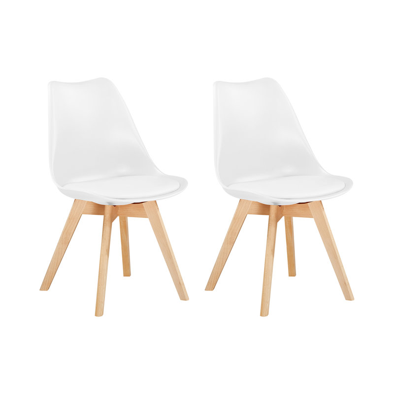 Croxley 116.84cm H Upholstered Side Chair, White
