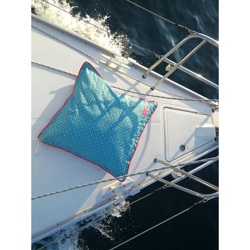 Indoor / Outdoor Geometric Square Throw Cushion