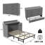 140 x 200cm Murphy Bed with USB port AND DRAWER white-490248362