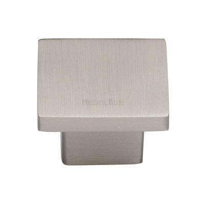 Heritage Brass Cabinet Knob Classic Square Design