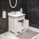Derby 30" Carrara White Marble Countertop Bath Vanity with Faucet and Mirror