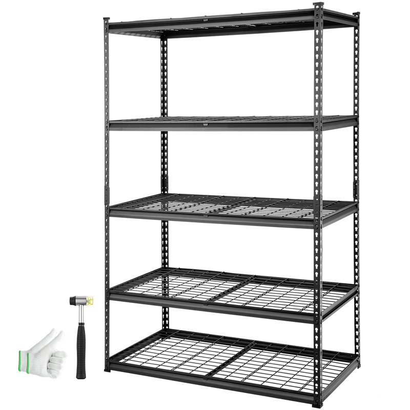 Étagère réglable en hauteur Mariany Steel, H 72 po x l 48 po x P 24 po
