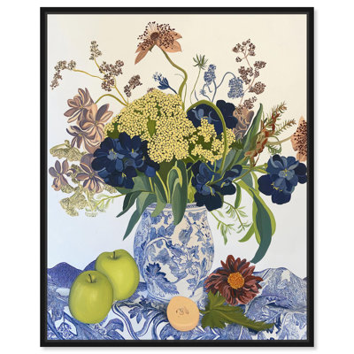 Flowers and Fruit Canvas Modern Farmhouse by Art Remedy