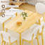 Ensemble de table à manger de 47 po pour 6 personnes, table de cuisine en bois massif avec banc et 4 chaises avec dossier rembourré-62113202-62113203