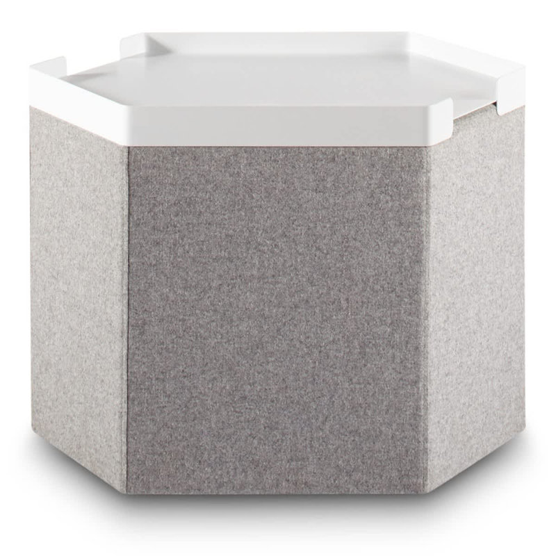 Hecks Powder Coated Steel Tray, White